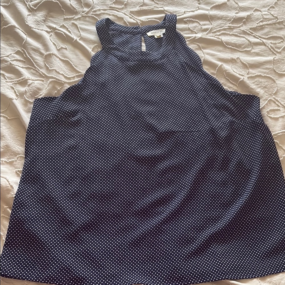 Monteau Boxy Blue Tank Top Sleeveless